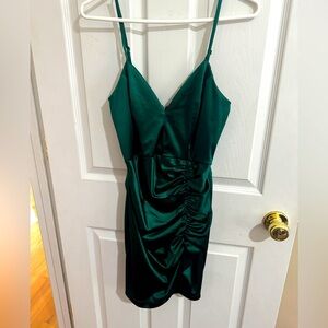 Honey and Rosie Satin Green Size Medium